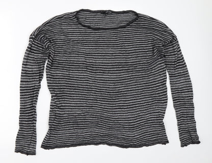 Womens UK Size M TALLY WEiJL Grey Pullover Jumper