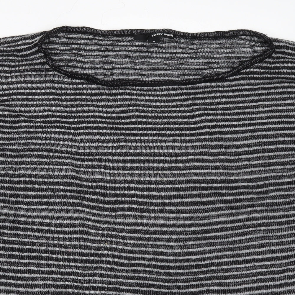 Womens UK Size M TALLY WEiJL Grey Pullover Jumper