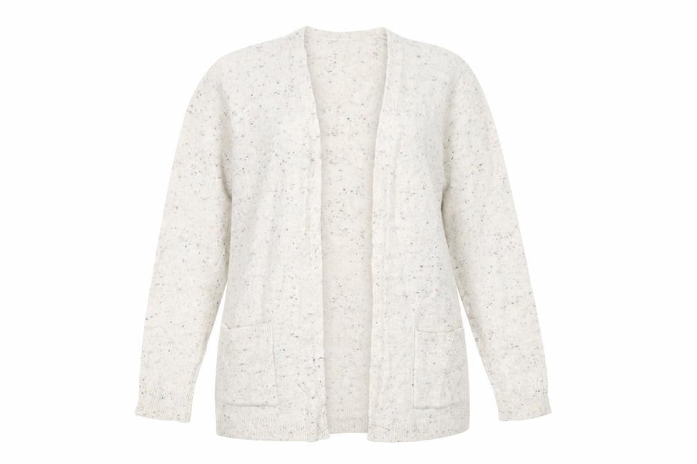 Womens UK Size L Preworn Beige Cardigan Jumper