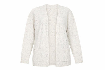 Womens UK Size L Preworn Beige Cardigan Jumper