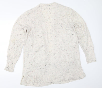 Womens UK Size L Preworn Beige Cardigan Jumper