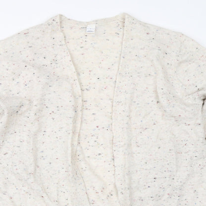 Womens UK Size L Preworn Beige Cardigan Jumper