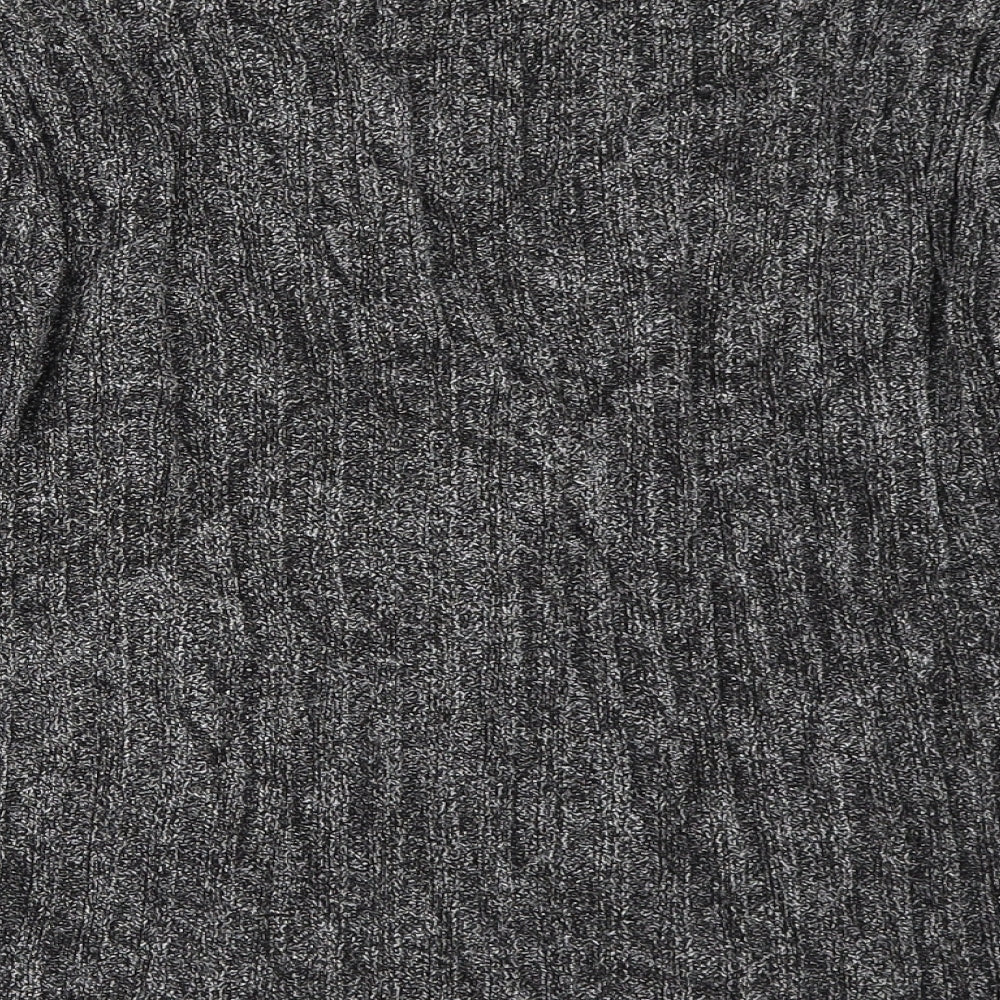 Womens UK Size L Canda Grey Cardigan Jumper