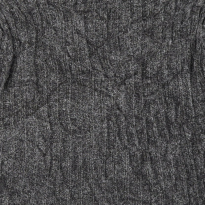 Womens UK Size L Canda Grey Cardigan Jumper