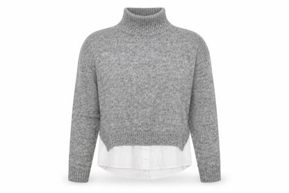 Womens UK Size S New Look Grey Pullover Jumper