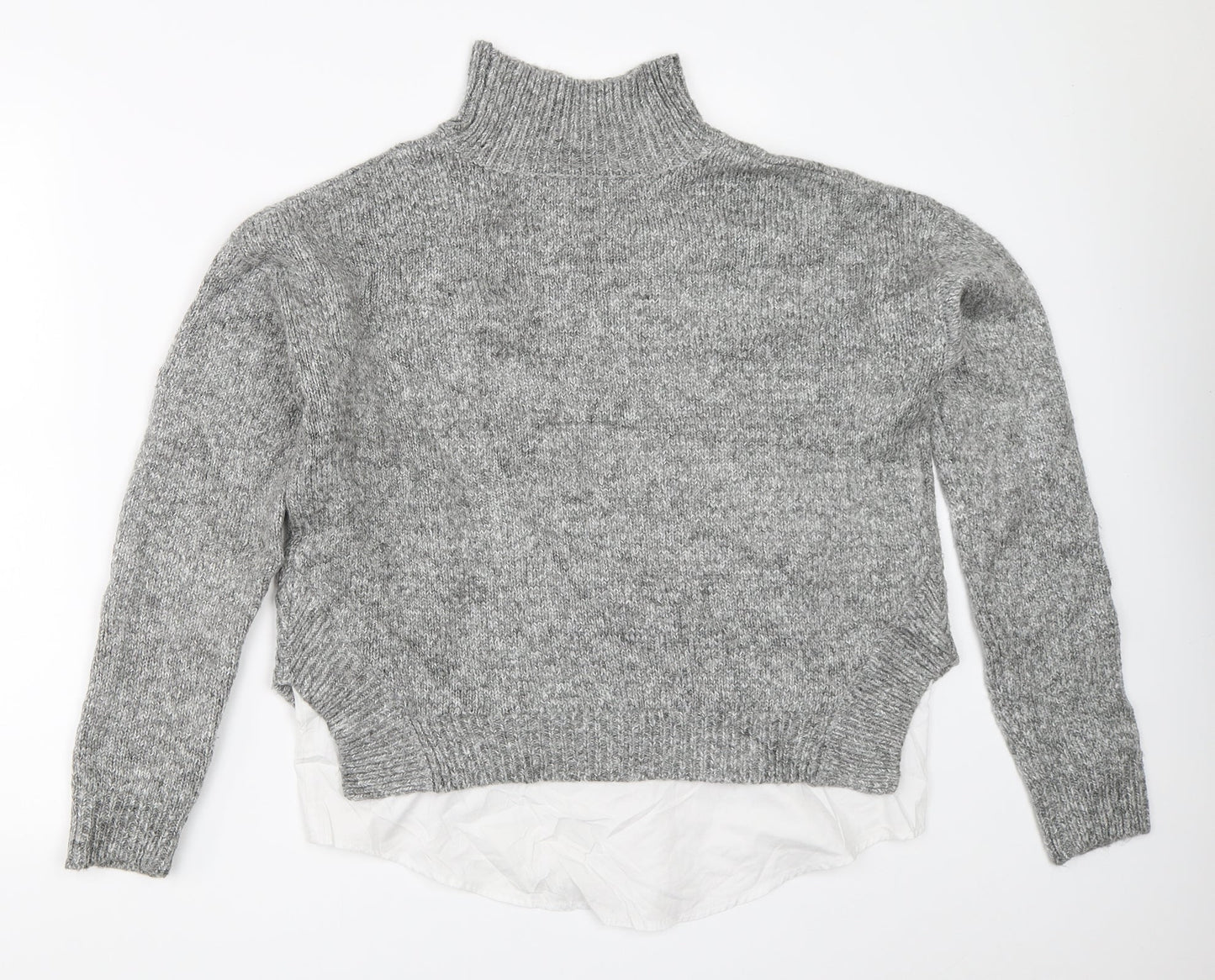 Womens UK Size S New Look Grey Pullover Jumper