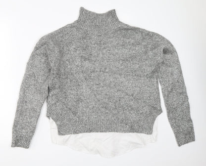 Womens UK Size S New Look Grey Pullover Jumper
