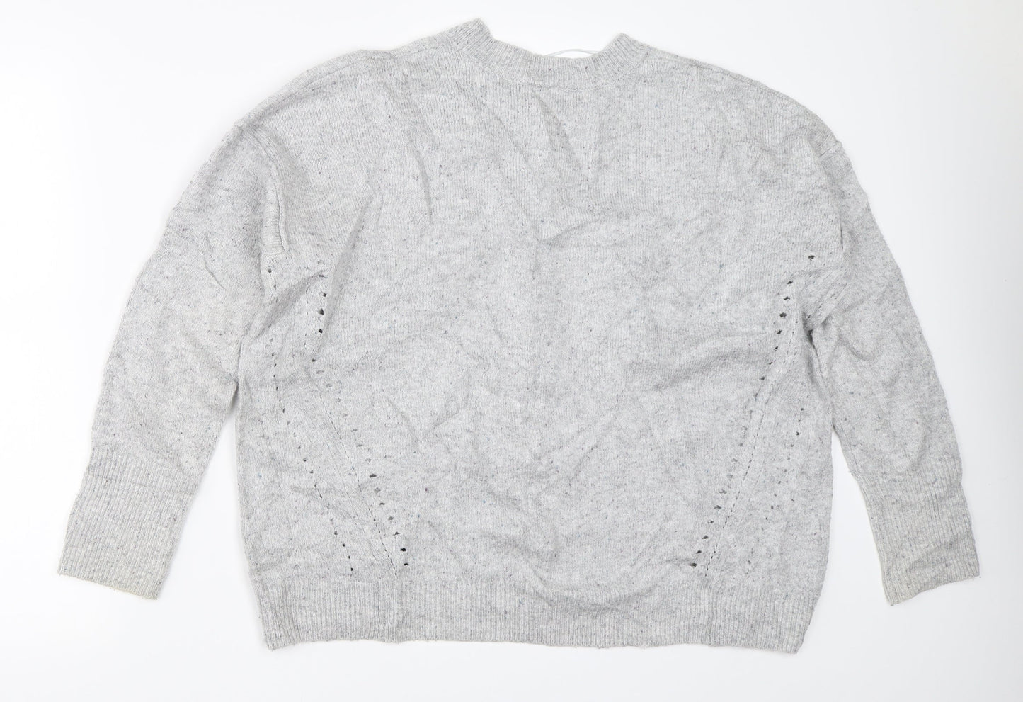 Womens UK Size 8 Topshop Grey Pullover Jumper