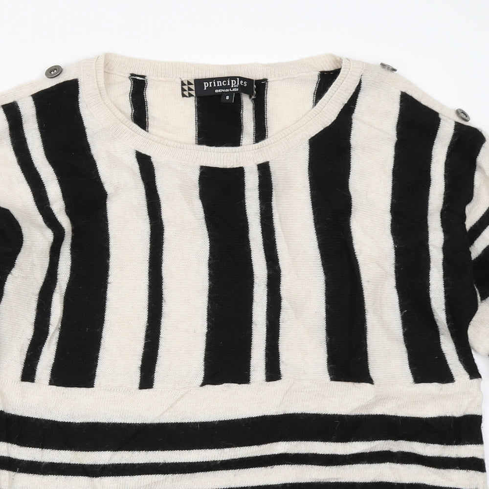 Womens UK Size 8 Principles Beige Pullover Jumper