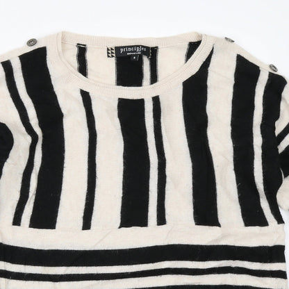 Womens UK Size 8 Principles Beige Pullover Jumper