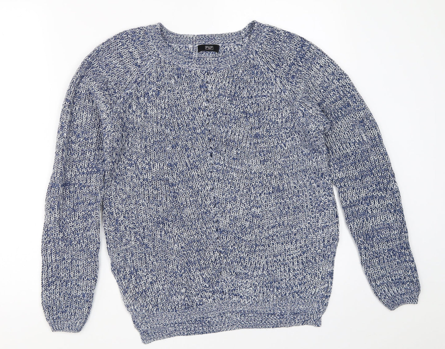 F&F Womens Blue   Pullover Jumper Size 8