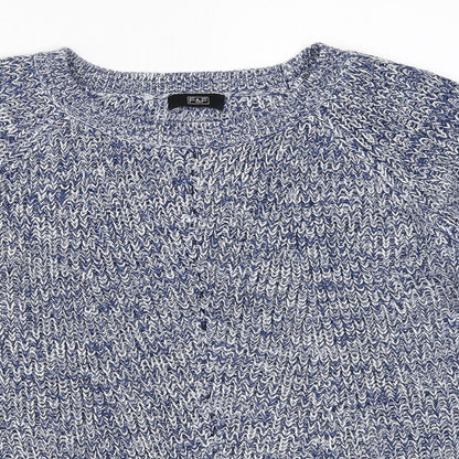 F&F Womens Blue   Pullover Jumper Size 8