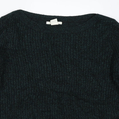 H&M Womens Green   Pullover Jumper Size S