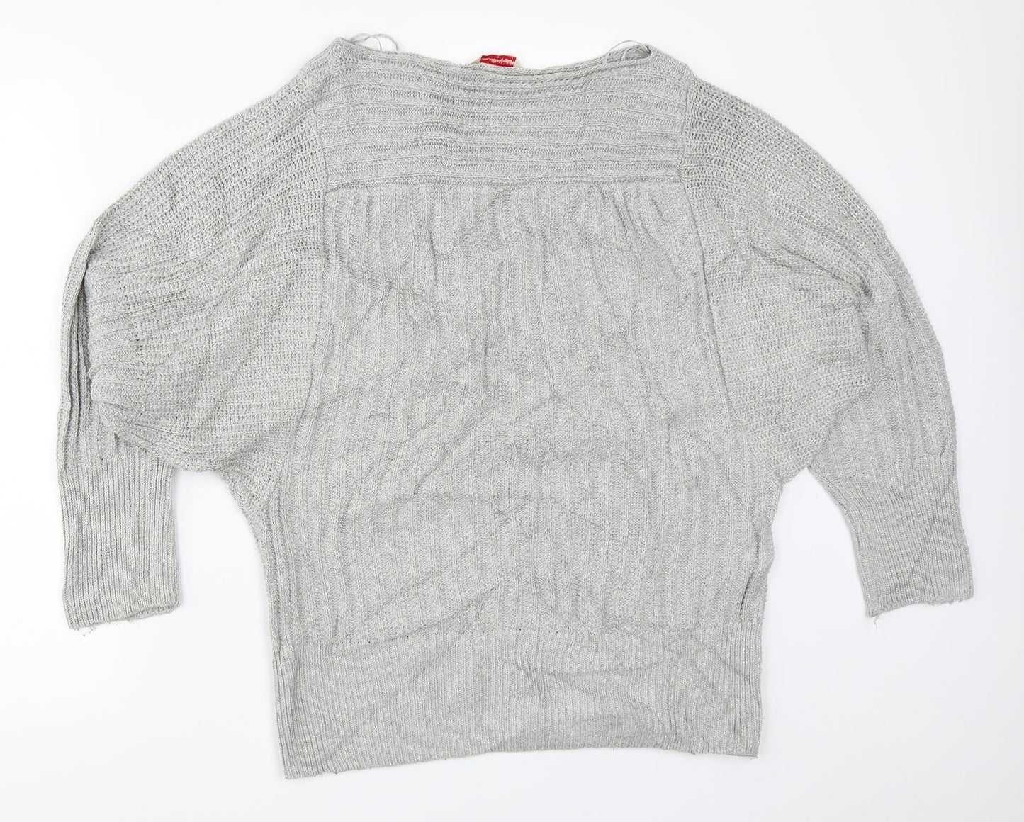 Womens UK Size 10 Miss Selfridge Grey Pullover Jumper