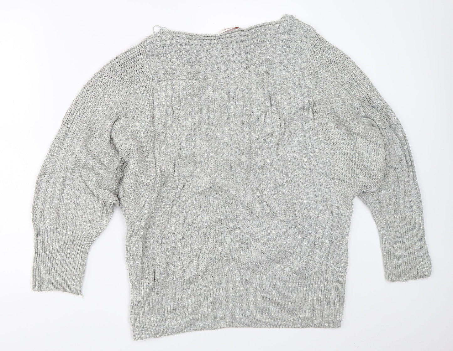 Womens UK Size 10 Miss Selfridge Grey Pullover Jumper