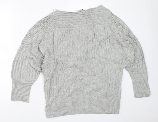 Womens UK Size 10 Miss Selfridge Grey Pullover Jumper
