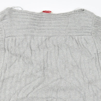 Womens UK Size 10 Miss Selfridge Grey Pullover Jumper