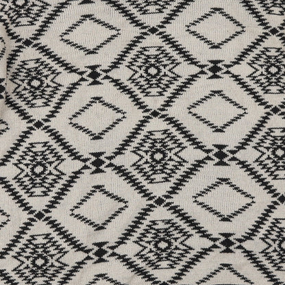 FOREVER 21 Womens Beige Geometric  Cardigan Jumper Size S