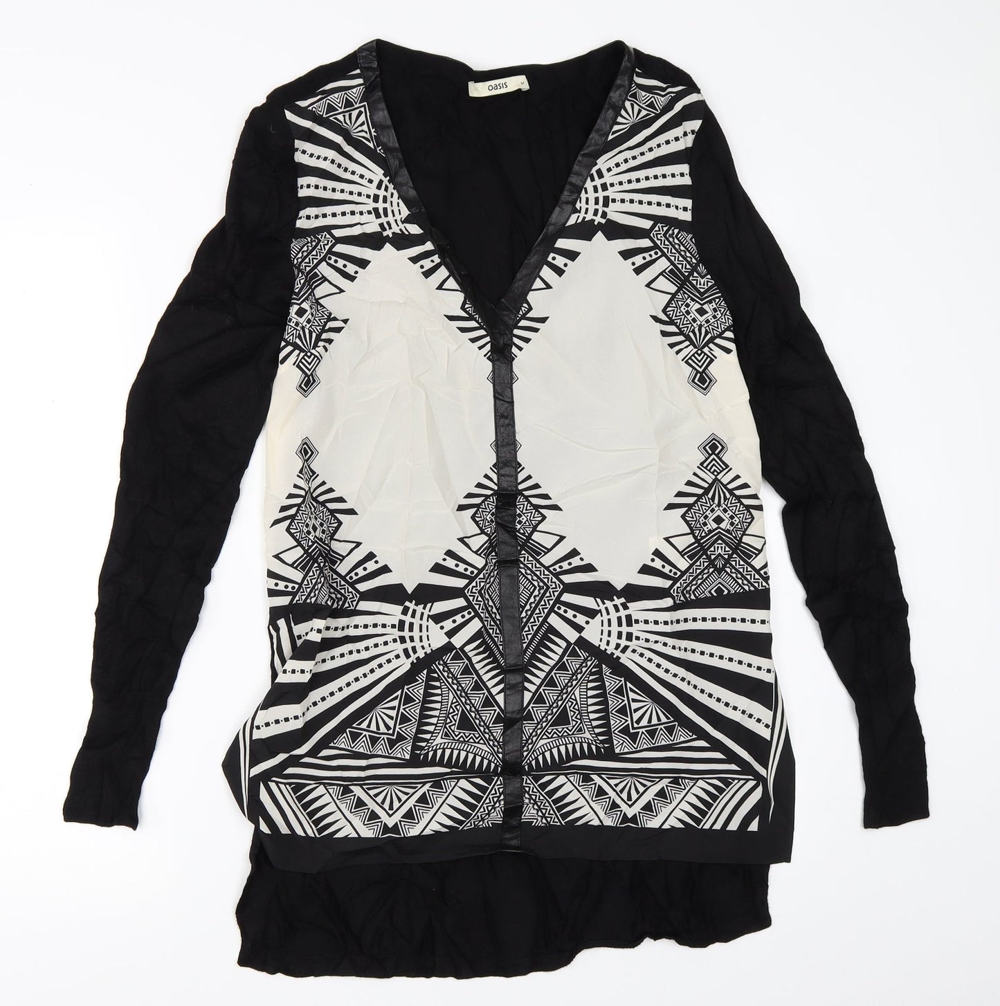 Womens UK Size M Oasis Black Pullover Jumper