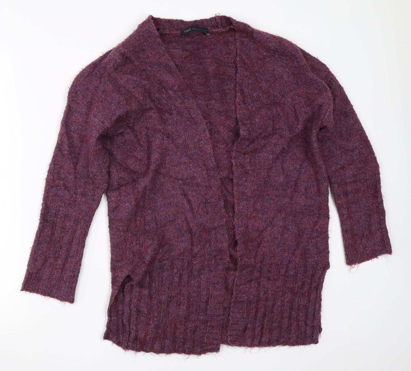 Womens UK Size S Marks and Spencer Purple Cardigan Jumper