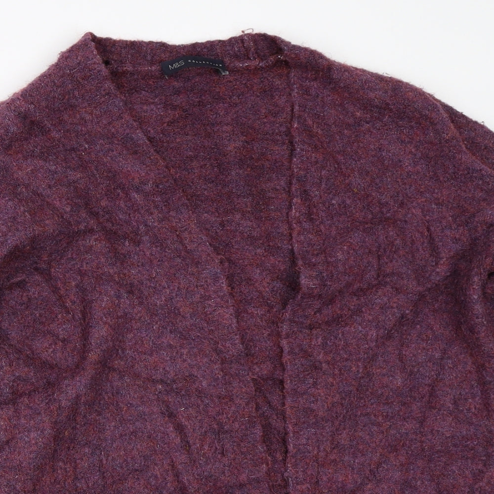 Womens UK Size S Marks and Spencer Purple Cardigan Jumper