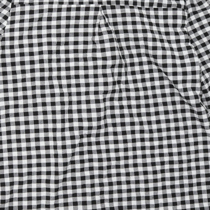 Foresta bella Womens Black Check  Basic Button-Up Size S