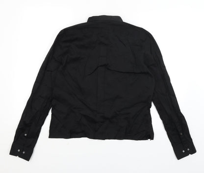 Country Roads Womens Black   Basic Button-Up Size XL