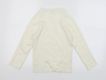Womens UK Size XL Topshop White Pullover Jumper