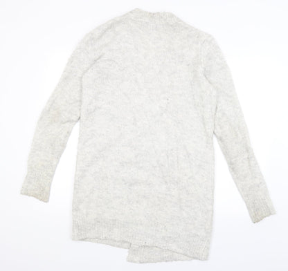 Womens UK Size S Amisu Ivory Wrap Jumper