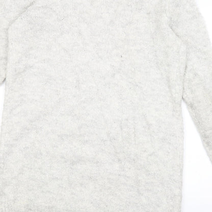 Womens UK Size S Amisu Ivory Wrap Jumper