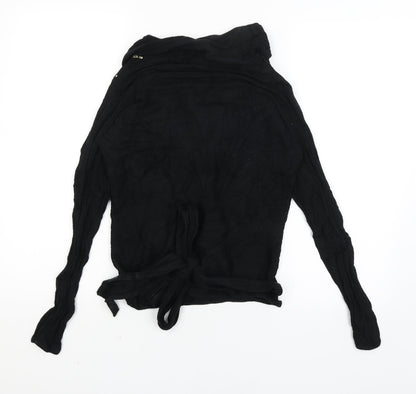 Jeff & Co Womens Black   Wrap Jumper Size 12
