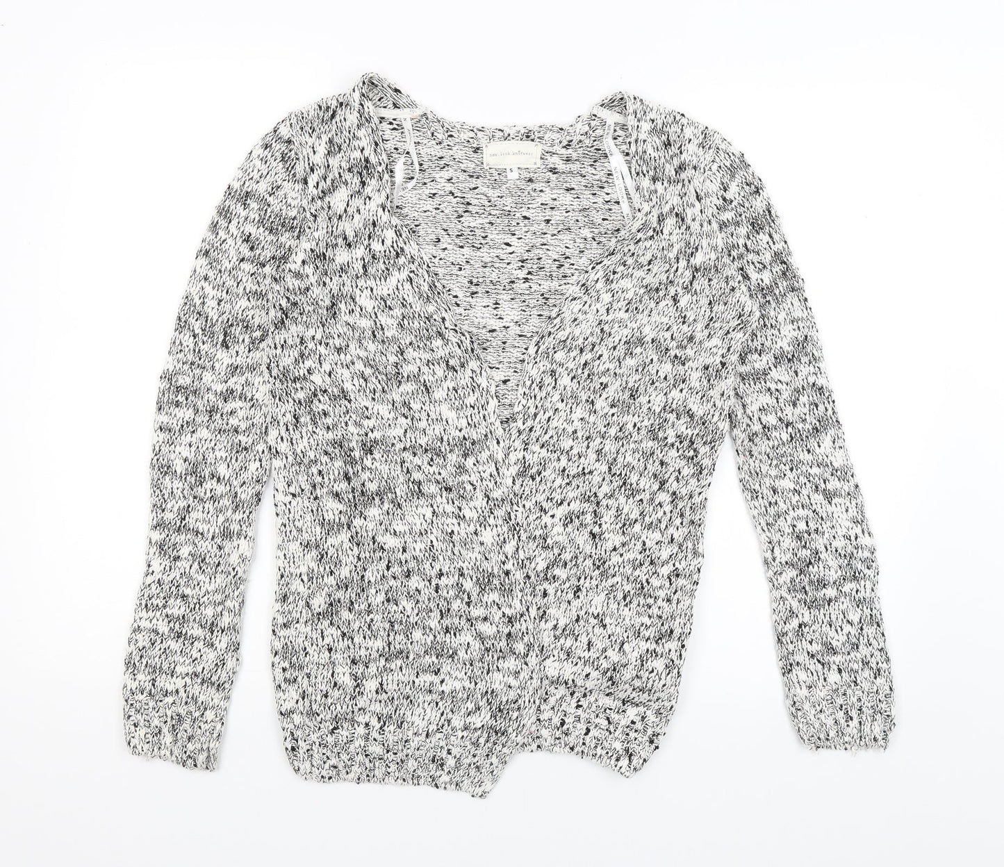 Womens UK Size S New Look White Wrap Jumper