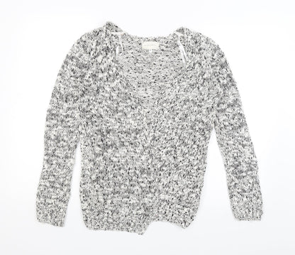 Womens UK Size S New Look White Wrap Jumper