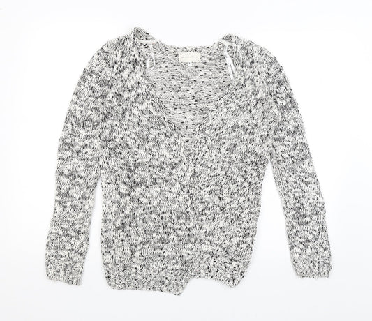 Womens UK Size S New Look White Wrap Jumper