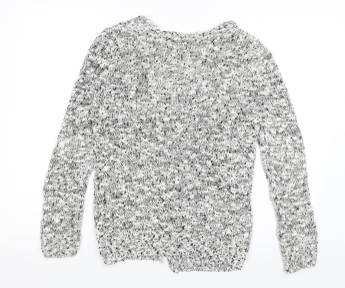 Womens UK Size S New Look White Wrap Jumper