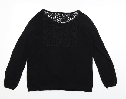 Twist & Tango Womens Black   Pullover Jumper Size M