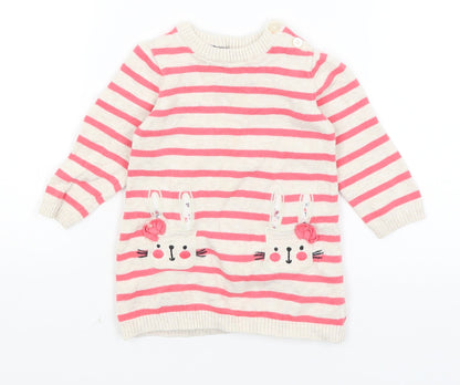 Early Days Baby Ivory Striped  Pullover Jumper Size 6-9 Months