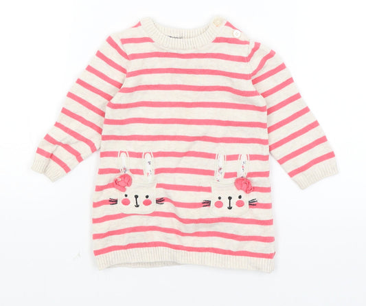 Early Days Baby Ivory Striped  Pullover Jumper Size 6-9 Months