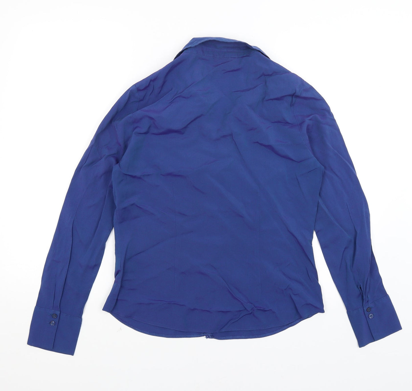 Womens UK Size 14 Dorothy Perkins Blue Basic Button-Up