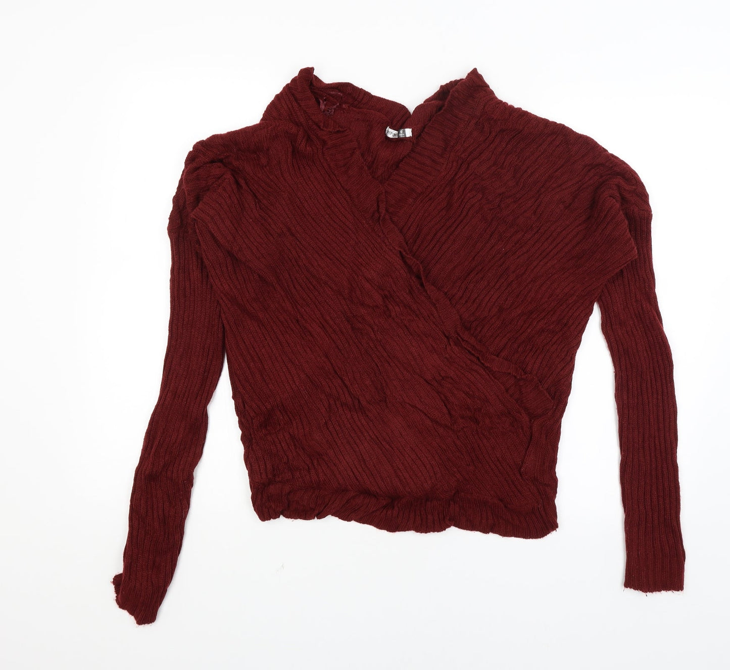 Womens UK Size 10 Pep & Co Red Pullover Jumper