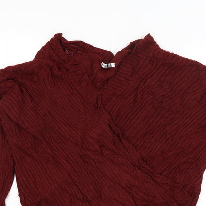 Womens UK Size 10 Pep & Co Red Pullover Jumper