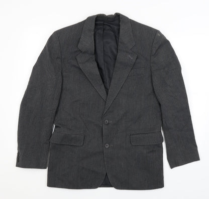Mens UK Size S Classics Regular Grey Suit Jacket