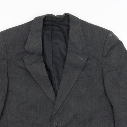 Mens UK Size S Classics Regular Grey Suit Jacket
