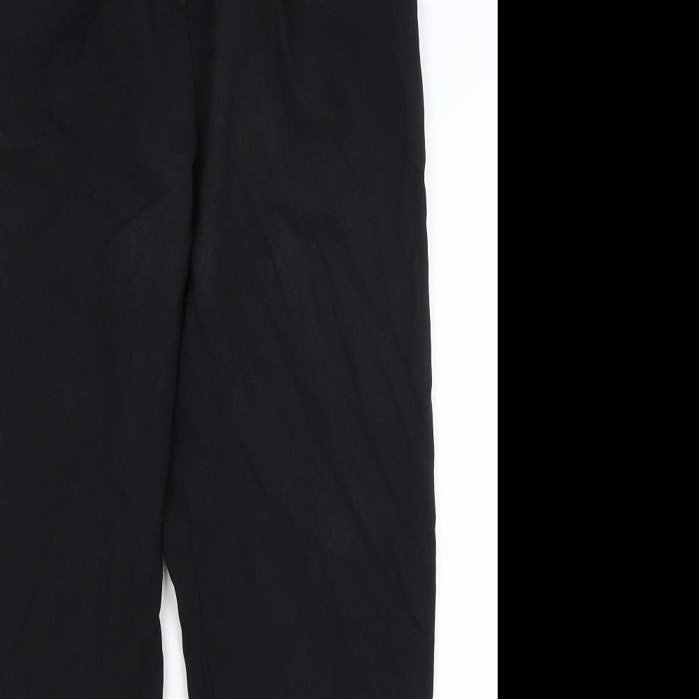 Womens UK Size 10 ASOS Regular Fit Dress Pants Black Trousers