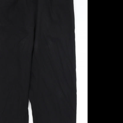 Womens UK Size 10 ASOS Regular Fit Dress Pants Black Trousers
