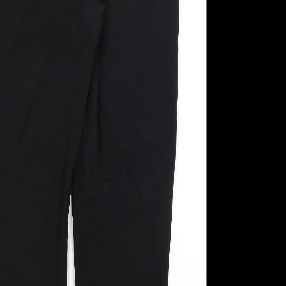 Womens UK Size 10 ASOS Regular Fit Dress Pants Black Trousers