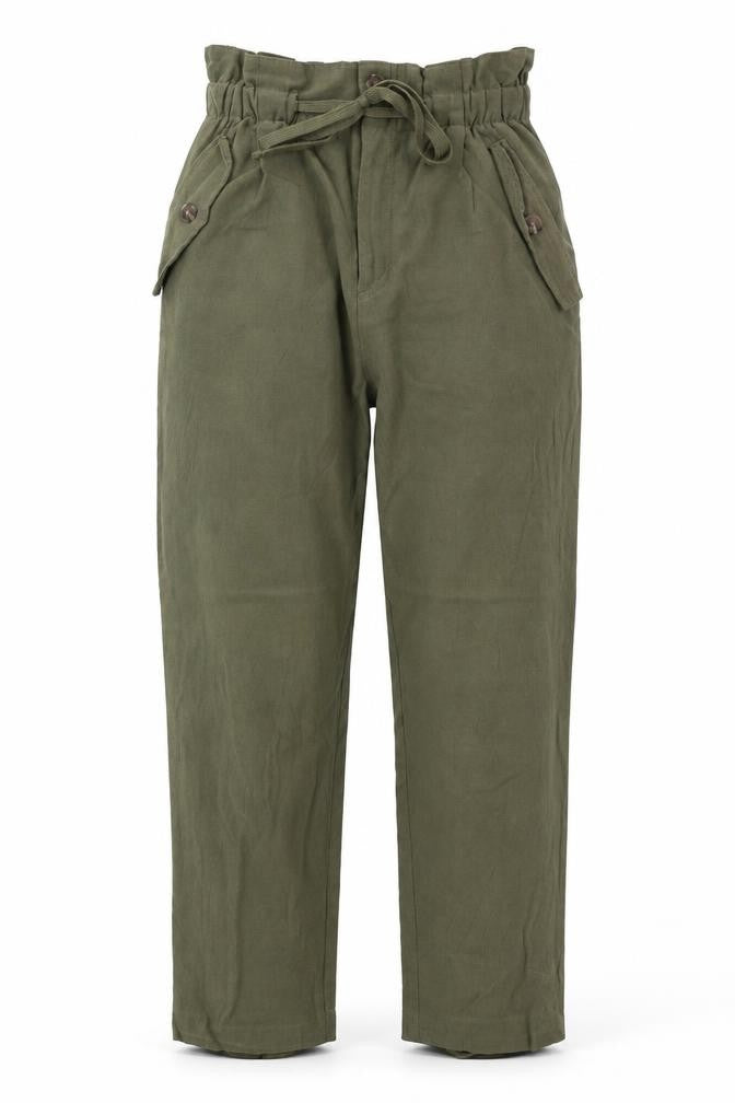 Womens UK Size 8 H&M Regular Fit  Green Trousers