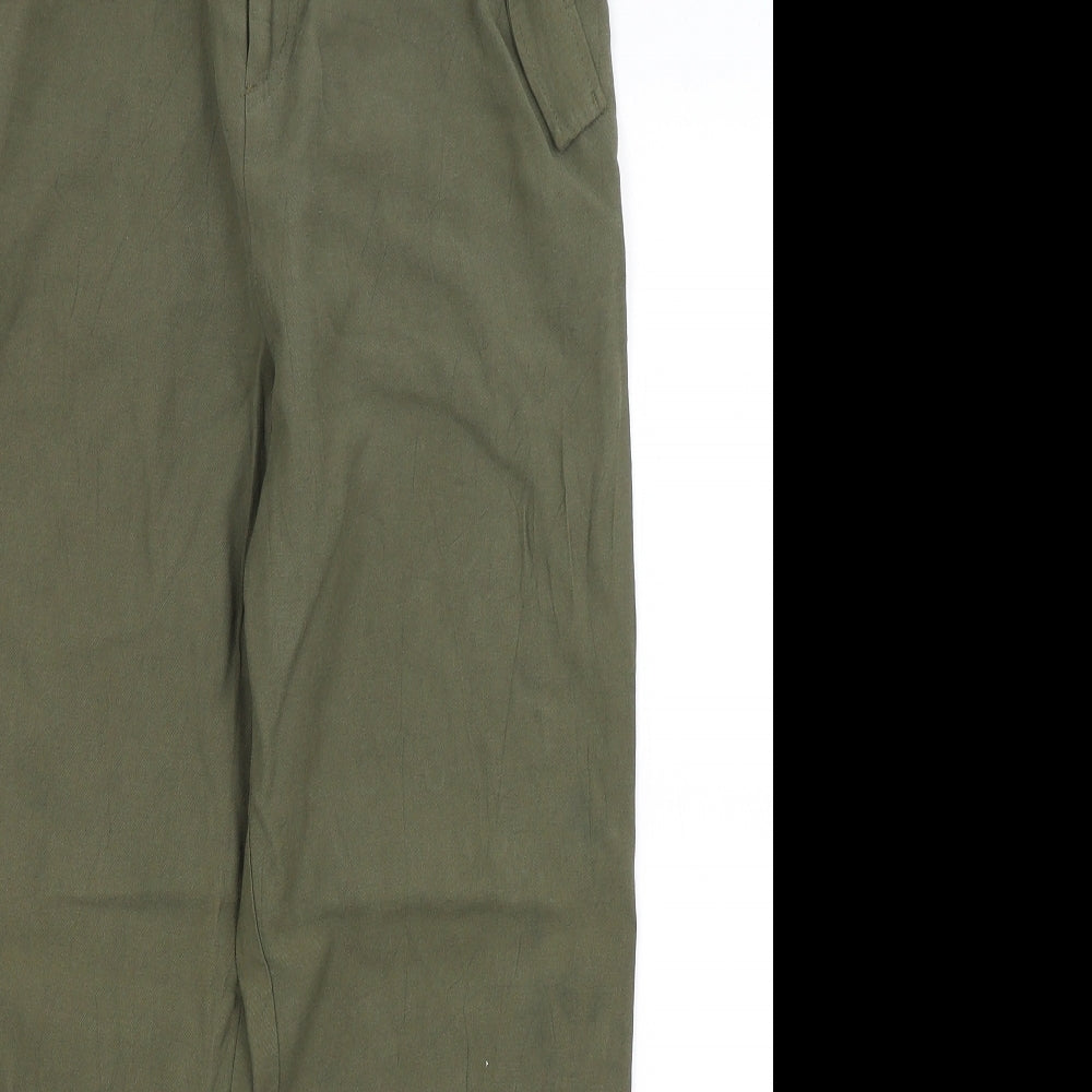 Womens UK Size 8 H&M Regular Fit  Green Trousers