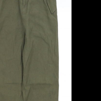 Womens UK Size 8 H&M Regular Fit  Green Trousers