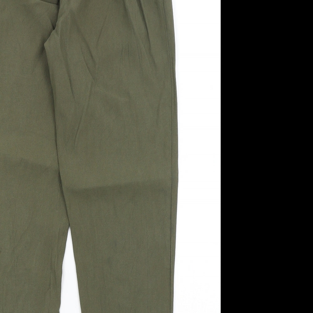Womens UK Size 8 H&M Regular Fit  Green Trousers